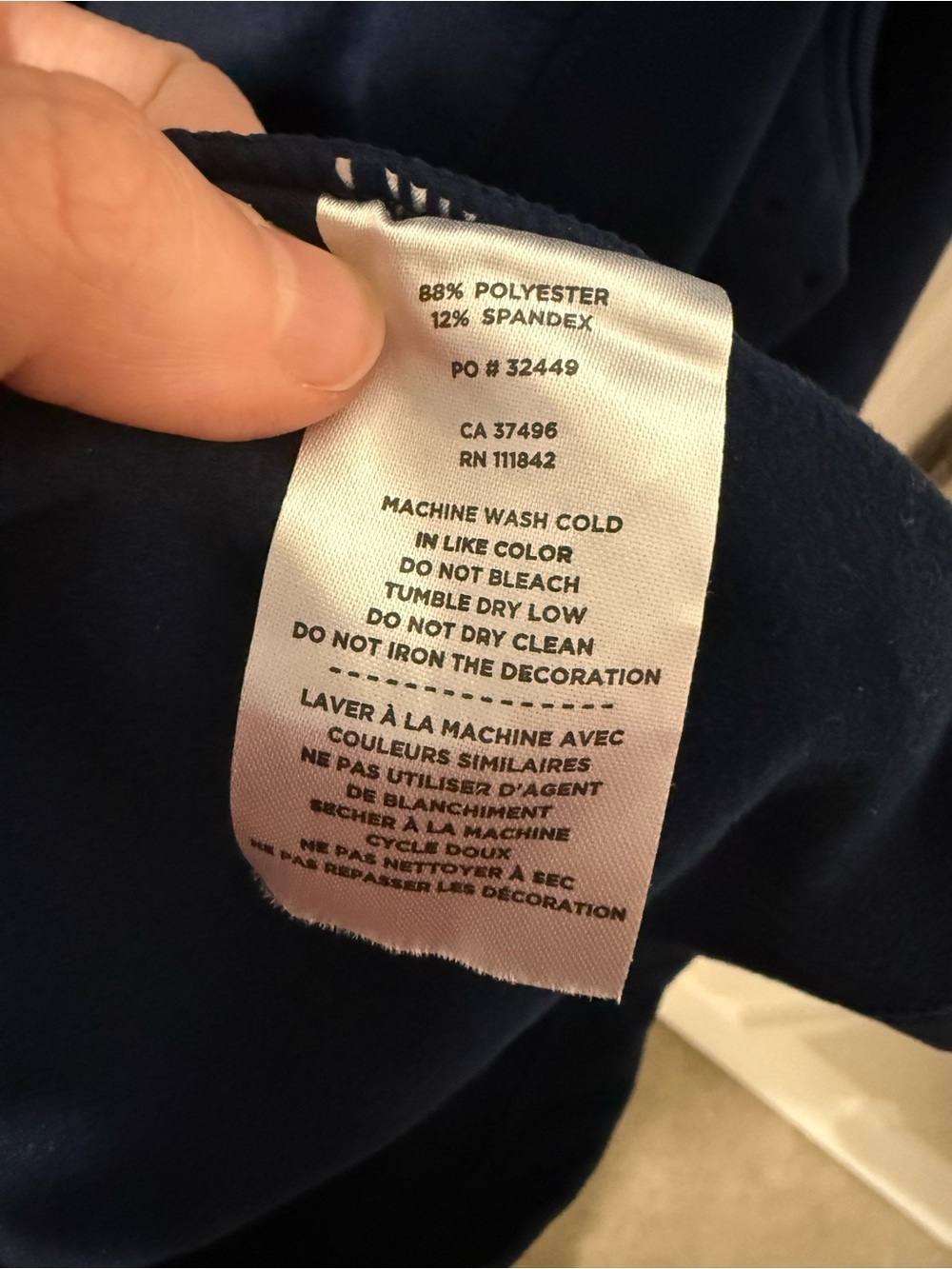 Levelwear Navy Quarter-Zip Pullover with Pinehurst U.S. Open Logo - Picture 6 of 9